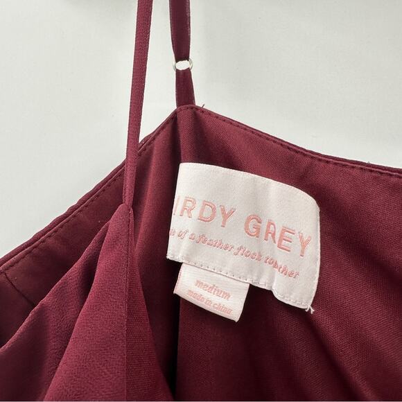 Birdy Grey Gwennie Chiffon Bridesmaid Maxi Dress in Cabernet Red Sz M‎ NEW - Picture 8 of 9